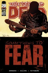 Walking Dead #100 Charlie Adlard Cover A cosmic comics, walking dead, walking dead #100